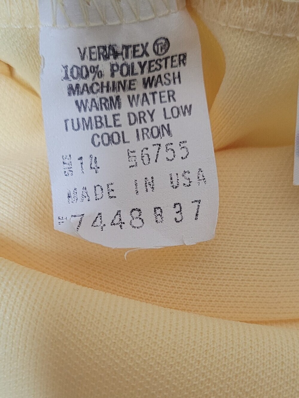 Vintage Vera Neumann Yellow Polyester Pants - Picture 5 of 7